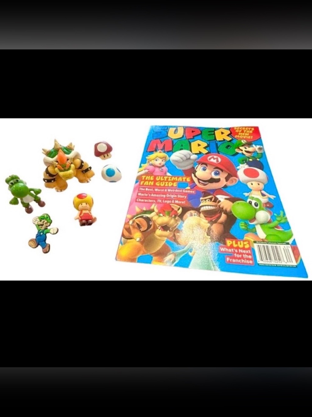 Super Mario Figure Lot - JAKKS Bowser & Yoshi - Toad Luigi Mushroom - Fan Guide